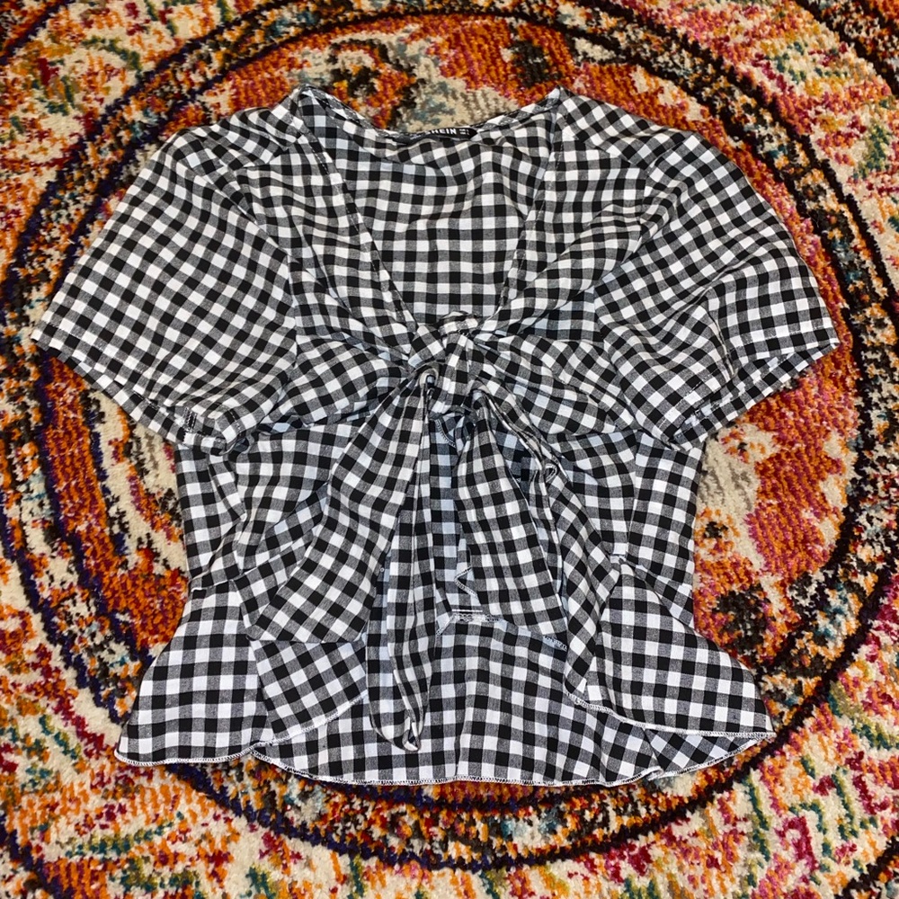 SHEIN front-tie top